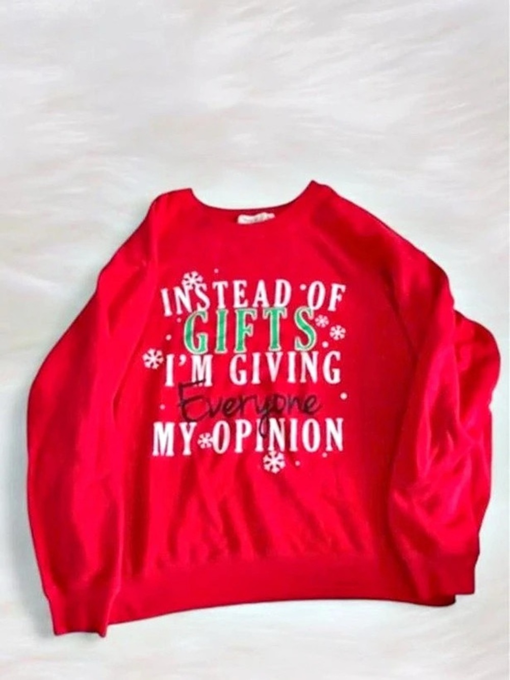 Wound Up Graphic Sweatshirt in Red Like New